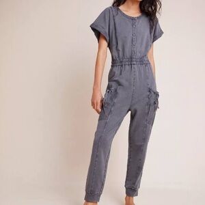 Anthropologie Saturday Sunday Estela Jumpsuit Grey Women’s One Piece Medium